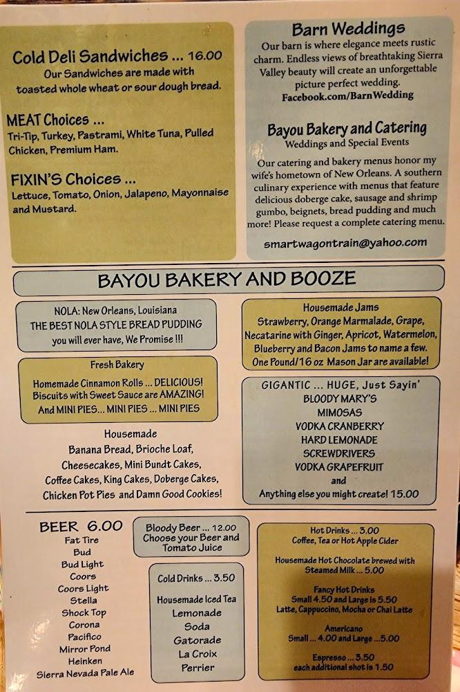 Wagon Train Coffee Shop Menu image 2