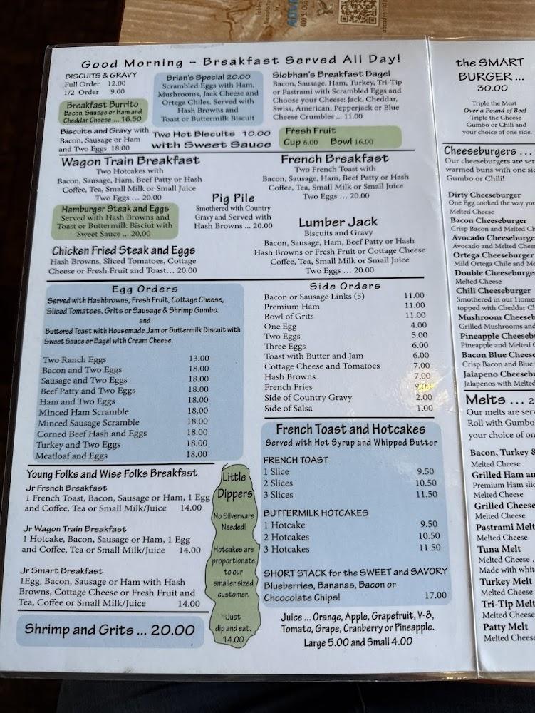 Wagon Train Coffee Shop Menu image 3